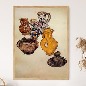 Ceramics, 1918, Egon Schiele Art Print