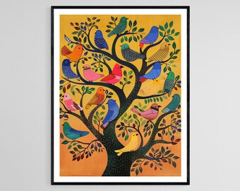 インド/フォークアート/ハザリバーグ画/インド民俗画/ il_340x270.6103750485_ou70.jpg
