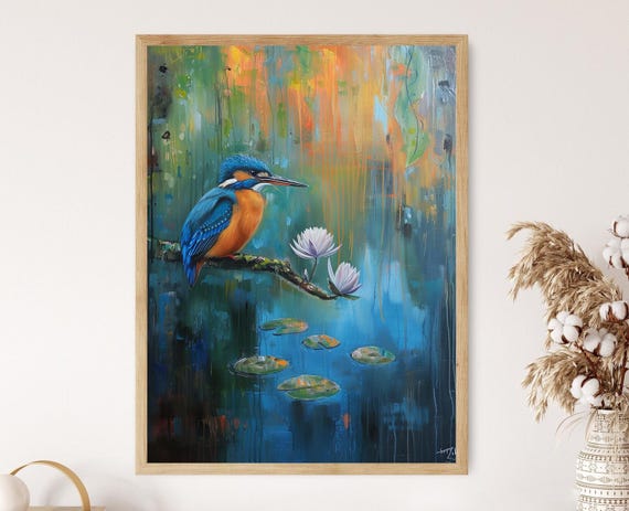 美術 カワセミ 絵画 高級色紙 かわせみ 美法 色紙絵 掛け軸・絵画の