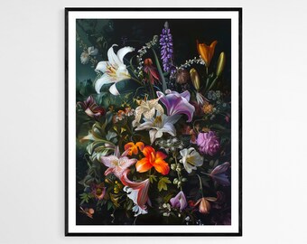 レイチェル・ルイシュ風花版画：17世紀の静物画 - Etsy 日本