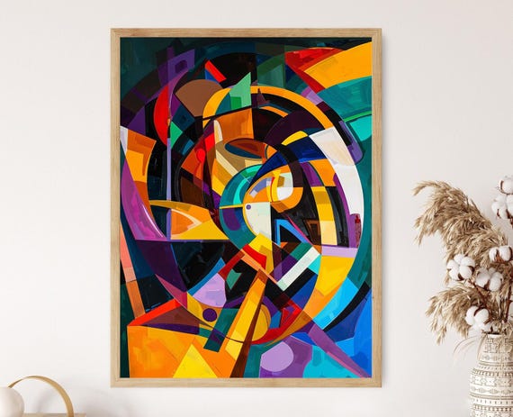 【未開封】WORK OF ART IN PROGRESS Russian Futurist Art Print, Speed and Technology, Olga Rozanova