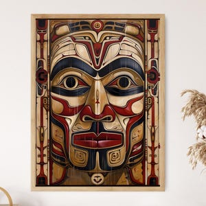 Original Haida Artwork - Elegant Indigenous Print, Perfect for Home Office, Cultural Birthday Present
