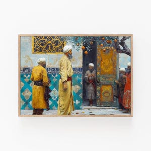 Exquisite Osman Hamdi Bey Style Print, Classic Ottoman Art, Decorative Wall Art, Sophisticated Art Collector Gift