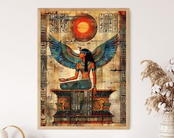 Egyptian Tomb Artwork - Detailed Mural Reproduction - Museum