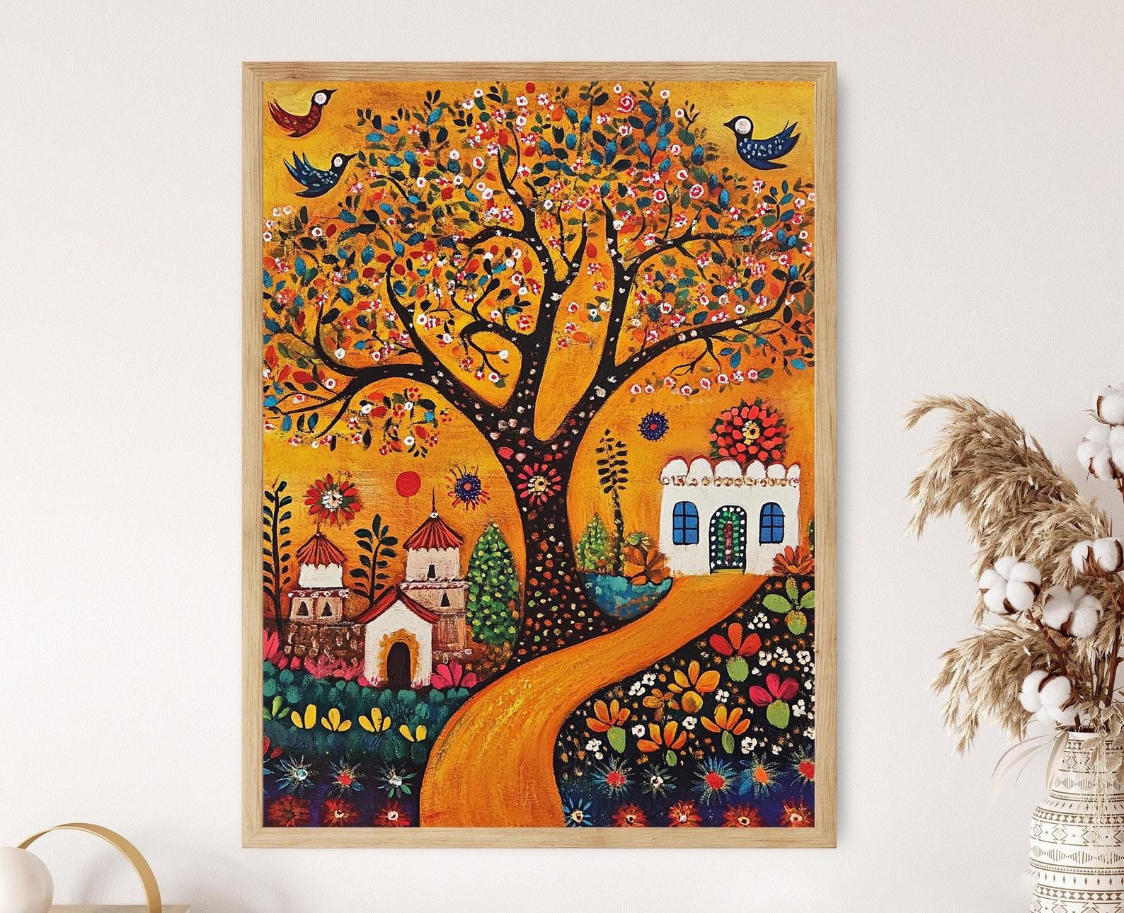 インドのナイーブアート、インドの民俗壁画 - Etsy 日本