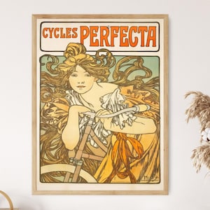 Cycles Perfecta, 1897, Alphonse Mucha Print
