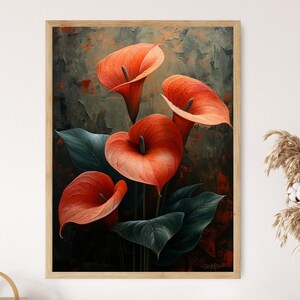 Illustration d'Anthurium, aquarelle botanique