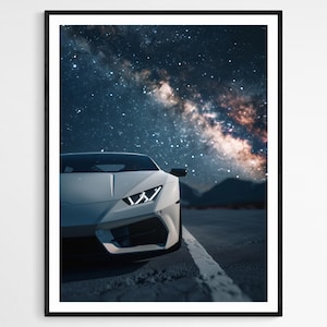 Luxury Lamborghini Print, Stunning Sports Car Image, Unique Auto Enthusiast Gift Idea