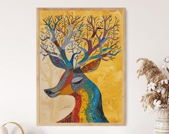 インド/フォークアート/ハザリバーグ画/インド民俗画/ インド/フォークアート/ハザリバーグ画/インド民俗画/ - メルカリ
