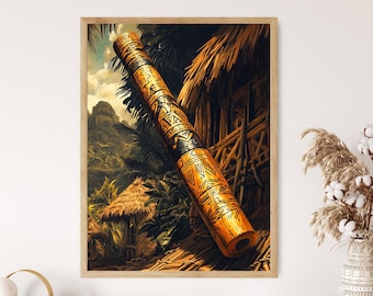 Maori Haka Dance Art Print: New Zealand Cultural Heritage Poster