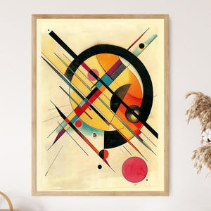 Wassily Kandinsky Inspired Art Print, Abstract Wall Art