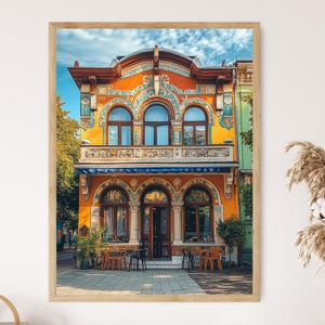 Subotica Art Nouveau Art Print, Serbia, Colorful Facades, Historic Town