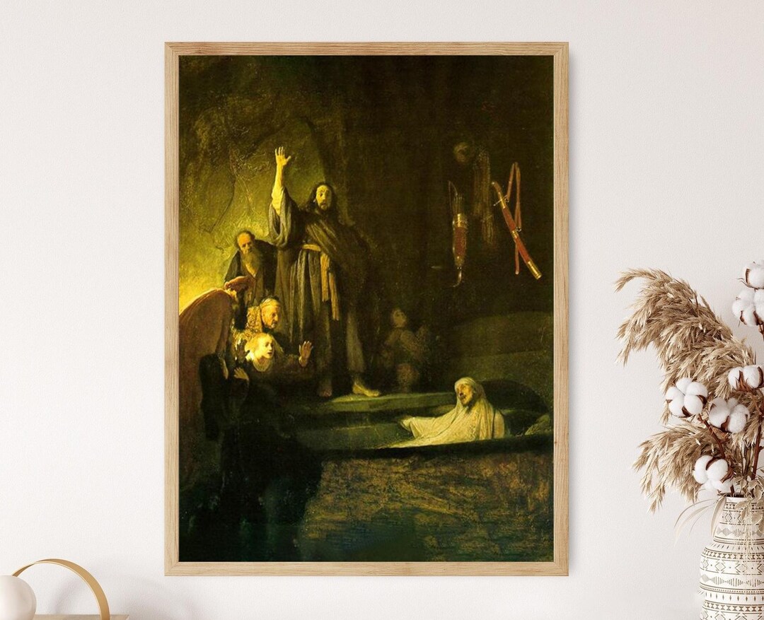 The Raising of Lazarus, 1630, Rembrandt Fine Art Print - Etsy