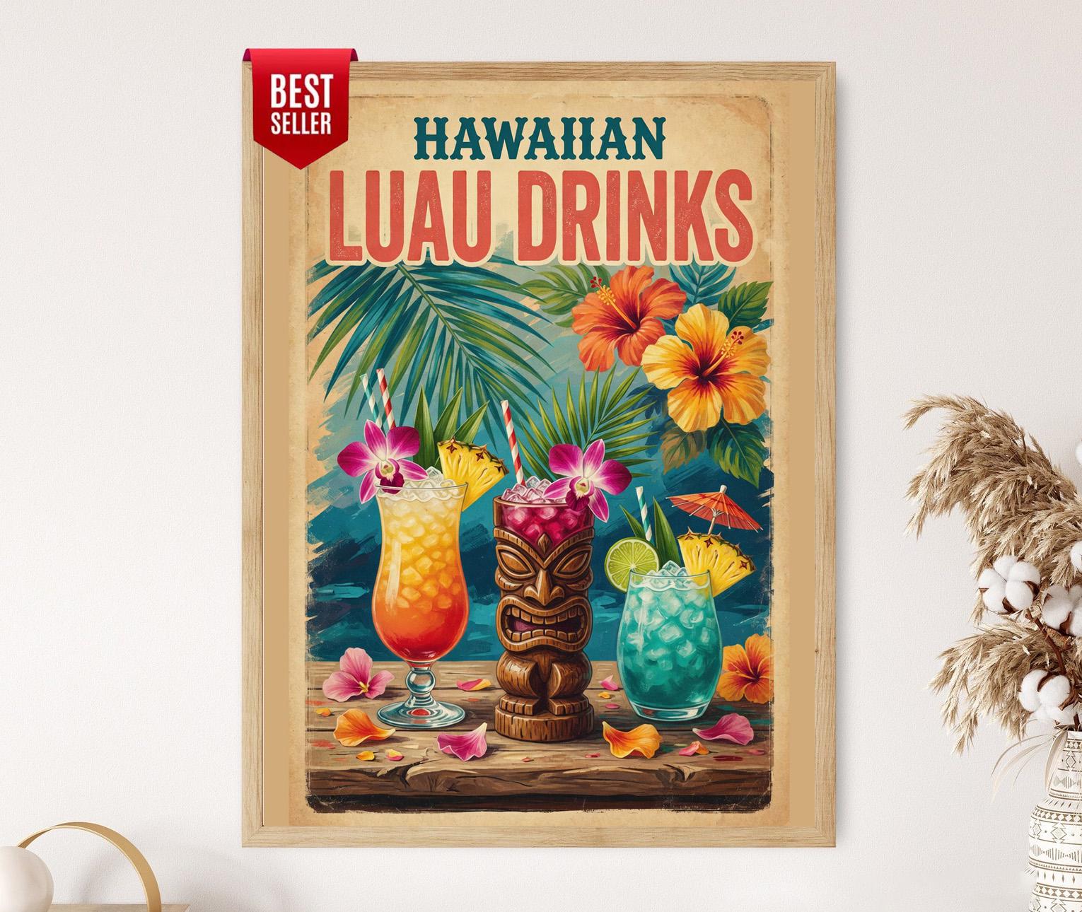 Hawaiian Menu Art - Etsy
