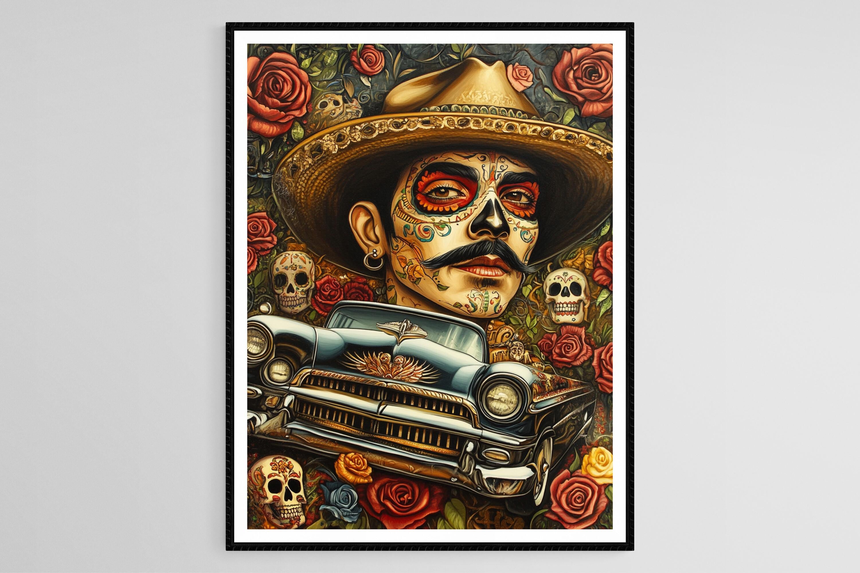 Chicano Lowrider Art Print: Mexican Street Culture Wall Decor - Etsy