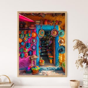 Kolumbianischer Hutladen Kunstdruck, Sombrero Vueltiao