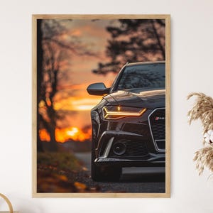 Audi RS6 Photo Print, High-Quality Wall Art, Perfect for Car Enthusiasts, Unique Automotive Gift