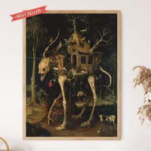 Hieronymus Bosch Art Poster, Bosch-Influenced Decor, Living Room Centerpiece, Unique Anniversary Gift