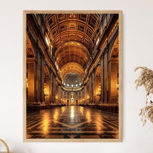 St. Peter&#39;s Basilica Photo Print, Vatican&#39;s Architectural Masterpiece