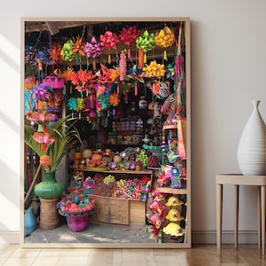 Artisan Filipino Village Scene, Premium Quality Art Print