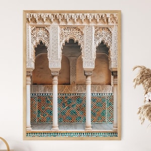 Moorish Architecture Art Print, Spanish Islamic Influence