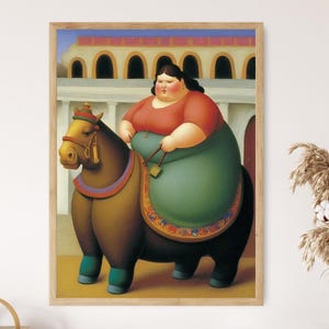 Curvas en movimiento / Impresión artística positiva y humorística sobre el cuerpo / Bellas artes extravagantes para la decoración del hogar / Idea de regalo de arte mural empoderante