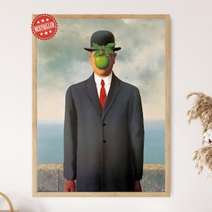 Magritte son of man - Etsy 日本
