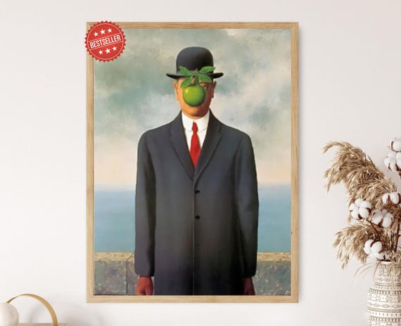 The Son of Man René Magritte Surrealist Art Print - Etsy