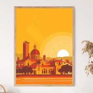 Asunción Paraguay Art Print, Neoclassical Architecture, Historic Center
