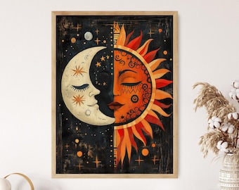 モザイク ウォール アート - メキシコの太陽と月 - Etsy 日本