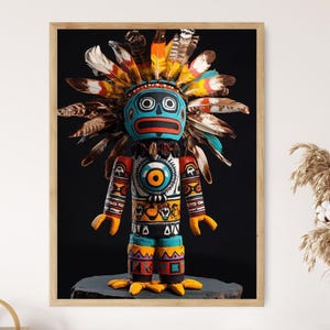 ネイティブアメリカン ホピ族 カチーナ カチナドール ホワイト