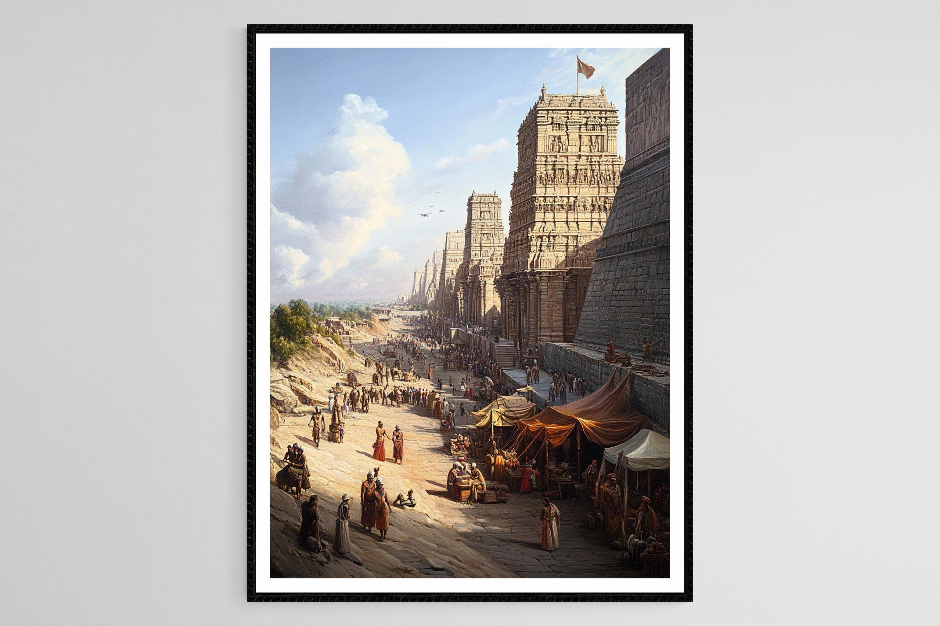 ब्रिहद्रथ मौर्य (185 ईसा पूर्व): मौर्य साम्राज्य के अंतिम सम्राट की पूरी कहानी Maurya Empire Pataliputra Art Print, Ancient Cityscape, Capital of the Empire - Etsy