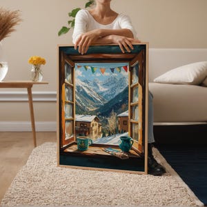 Taos Ski Valley Art Print: New Mexico Mountain Window View image 3