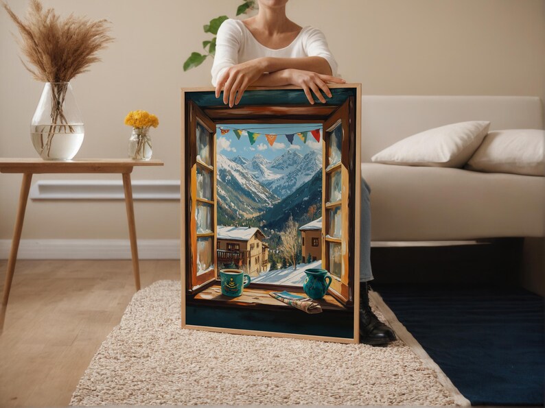 Taos Ski Valley Art Print: New Mexico Mountain Window View image 3