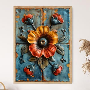 Stunning Mexican Talavera Wall Art with Bold, Vibrant Patterns