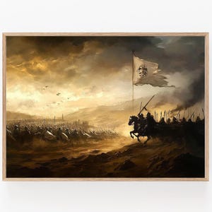 Abbasid Battle Painting, Battle of the Zab, Arab Dynasty