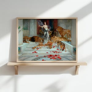 Kleine lettertjes Circe: Wright Barker 1889, mythologische tovenares-poster