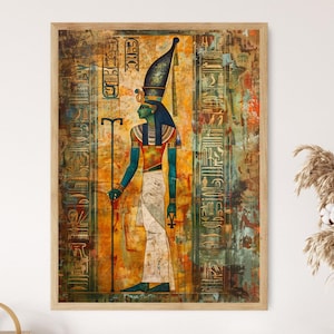 Osiris Egyptian God of the Underworld Art Print | Ancient Egypt Decor | Unique Wall Art for History Lovers & Collectors