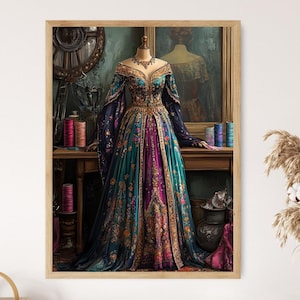 Kurdish Dress Art Print, Tailor’s Mannequin Display Poster