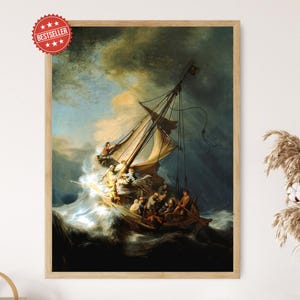 Christ in the Storm on the Sea of Galilee, 1633, Rembrandt Fine Art Print
