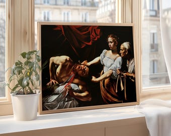 Caravaggio Judith Beheading Holofernes Print: Baroque Religious Art