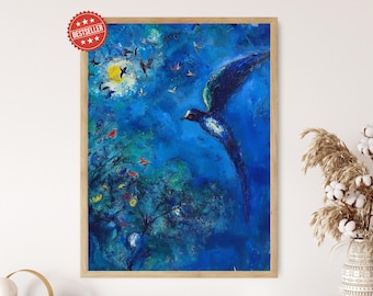 Wild Blue Yonder – Marc Chagall Inspired Surrealist Painting