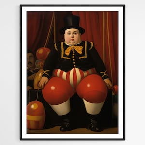 Impresión de arte positivo gordo humorístico, decoración de pared de positividad corporal, obras de arte caseras empoderadoras, regalo único de amor propio