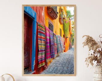 Impression d'art Couleurs de la Colombie, décoration murale culturelle vibrante