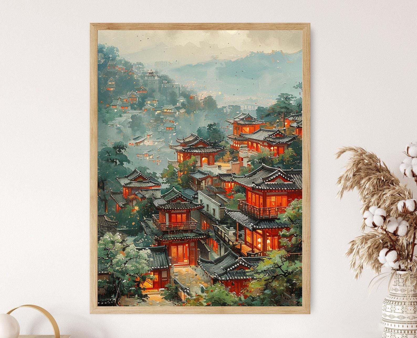 Korean Temple Painting - Etsy
