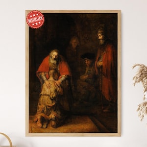 Rembrandt: El regreso del hijo pródigo (Impresión) - Bellas Artes Religiosas