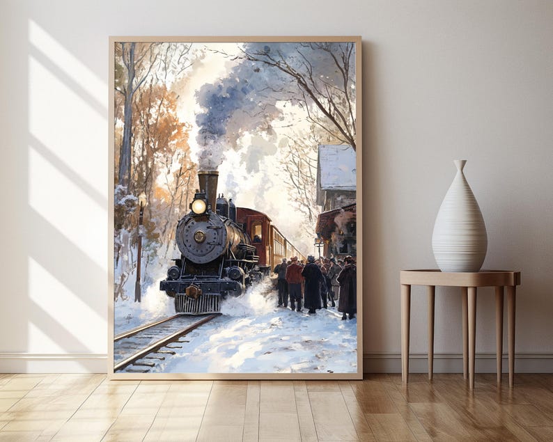 Essex Steam Train Art Print, Historic Connecticut Railway Etsy