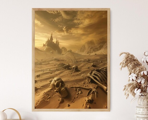 Dystopian City Art Print: Apocalyptic Vision, Bold Statement Wall