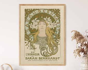 椿姫 アルフォンス・ミュシャ 1896年 - サラ・ベルナール パリの女優