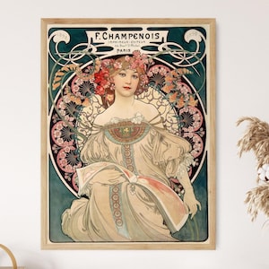 F. Champenois Imprimeur-Editeur, 1898, Alphonse Mucha Print